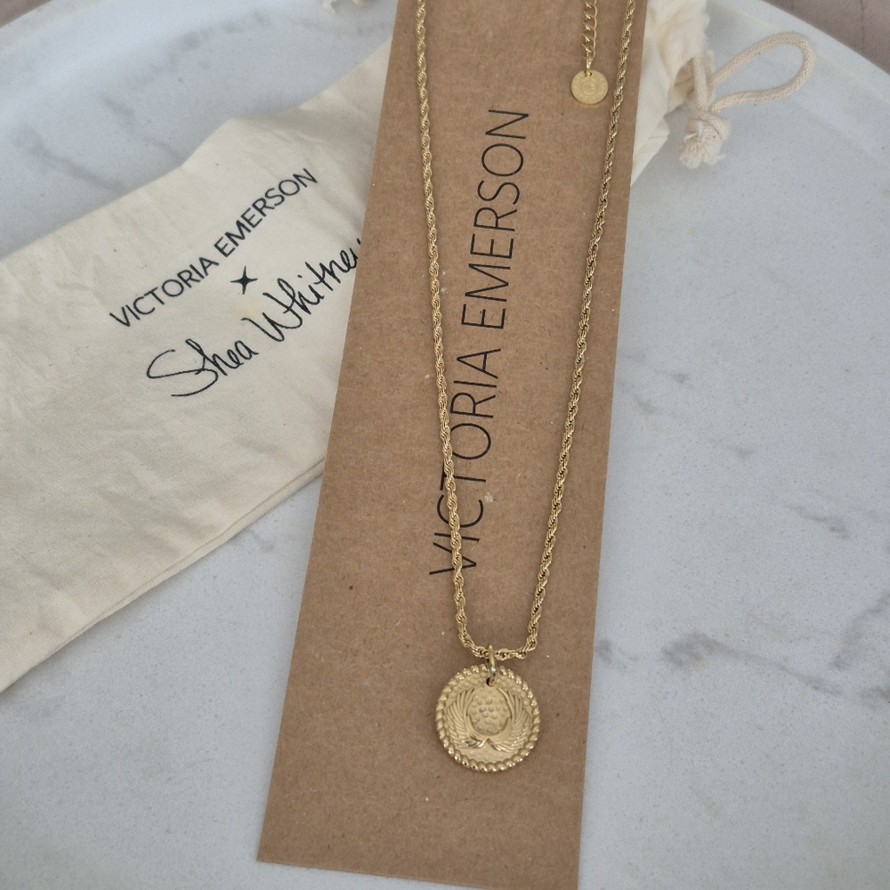 Victoria Emerson Gold Medallion Necklace